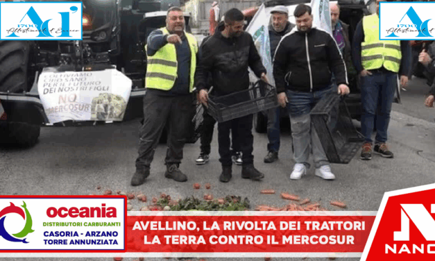 Avellino, la rivolta dei trattori: la terra grida contro il Mercosur