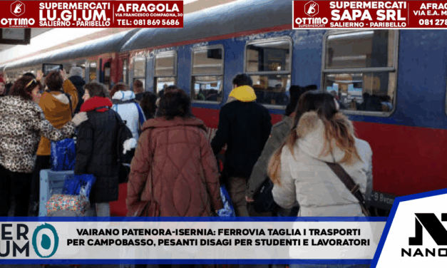 Vairano Patenora / Isernia – Ferrovie taglia i trasporti per Campobasso: pesanti disagi per studenti e lavoratori