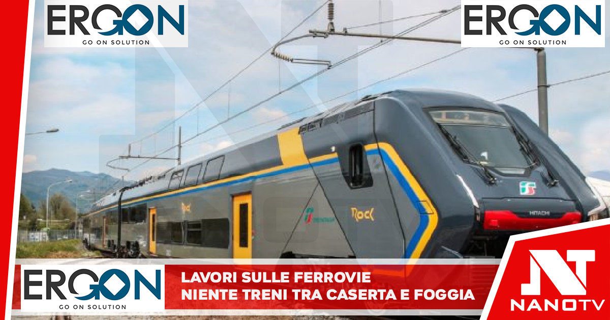 Lavori sulla ferrovia, niente treni tra Caserta e Foggia