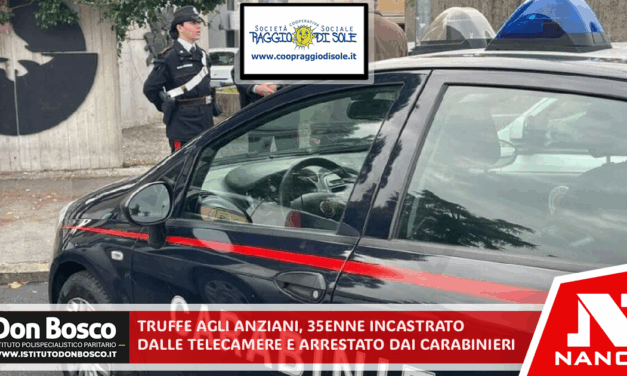 Truffe agli anziani, 35enne incastrato dalle telecamere e arrestato dai carabinieri