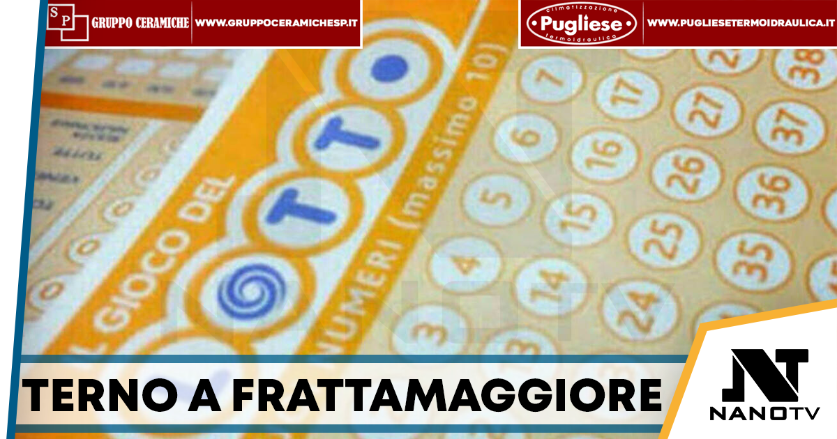 Lotto, terno da 22.500 euro a Frattamaggiore: festa nel Napoletano