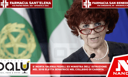 E’ morta Valeria Fedeli, ex ministra dell’Istruzione. Nel 2018 eletta senatrice nel collegio di Caserta