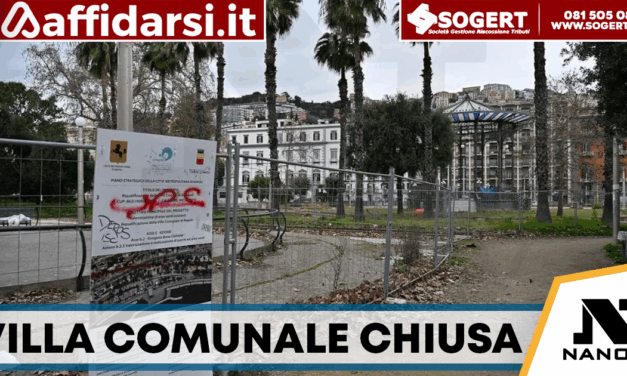 Villa Comunale, cantiere infinito: riapertura slitta all’estate