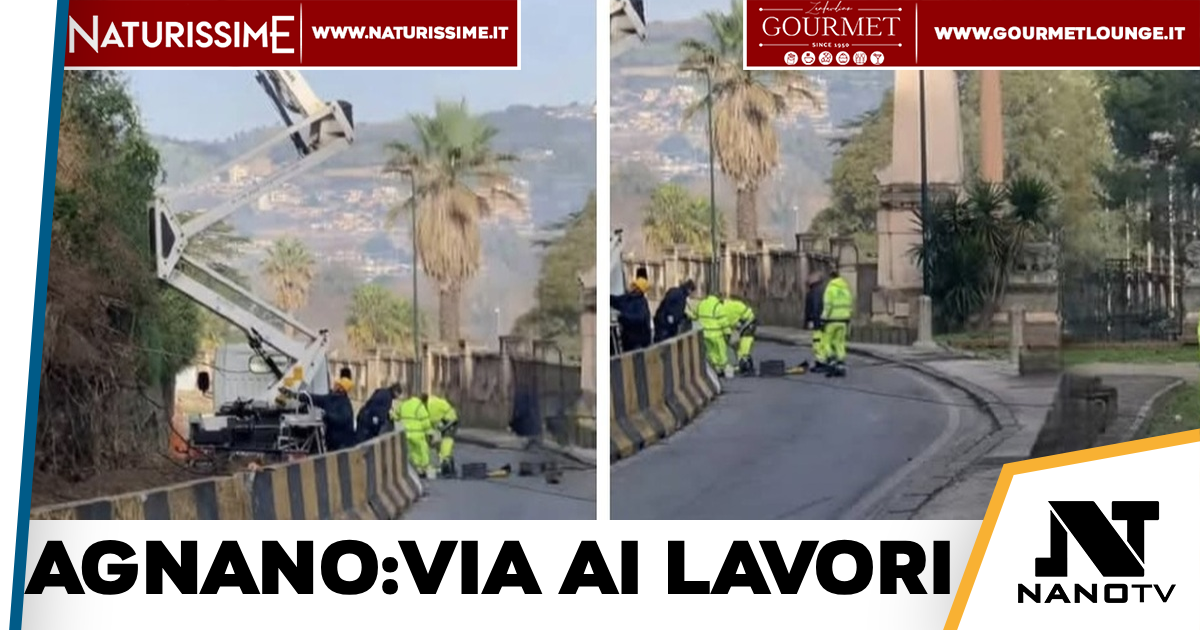 Agnano, al via i lavori per riaprire la strada chiusa dopo il crollo