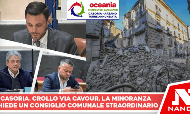 *Crollo in via Cavour: la minoranza attacca l’Amministrazione e chiede un Consiglio Comunale straordinario e urgente!!