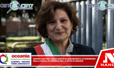 Questa mattina cinzia aruta ha rassegnato le dimissioni dalla carica di sindaca della citta di-arzano
