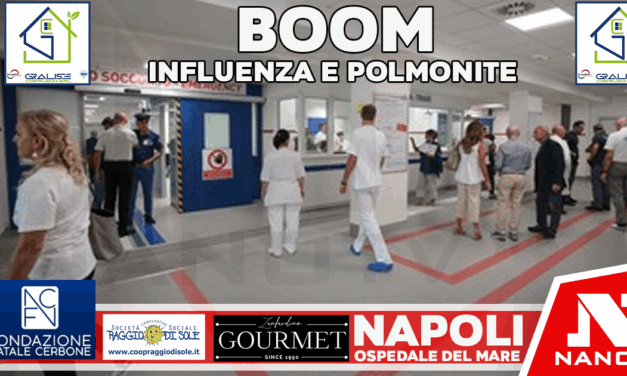 Napoli. Ospedale del Mare, boom influenza e polmonite e rischio aumento con ripresa scuole