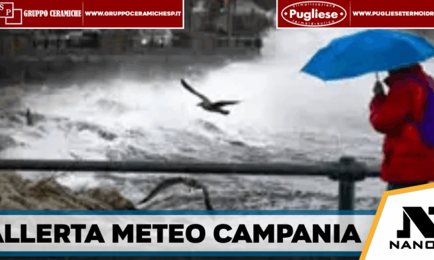 Regione Campania -Mercoledi di pioggie e vento