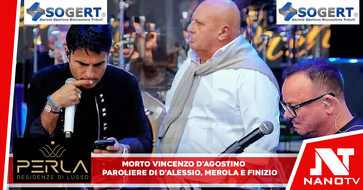 Morto Vincenzo D’Agostino, paroliere per D’Alessio, Merola e Finizio