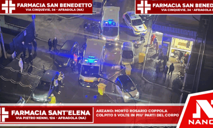 Arzano: morto Rosario Coppola, colpito 5 volte in più parti del corpo