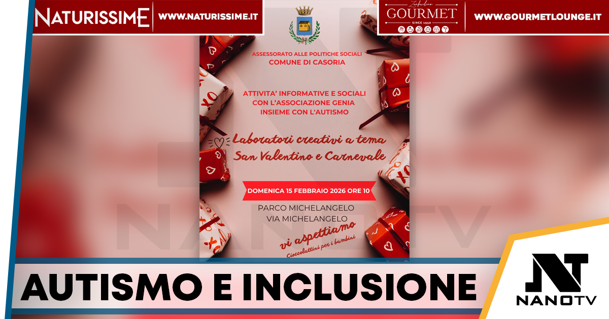 Casoria, una giornata dedicata all’autismo al Parco Michelangelo