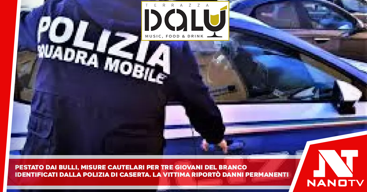 Pestato dai bulli, misure cautelari per tre giovani del branco Identificati dalla polizia a Caserta. La vittima riportò danni permanenti
