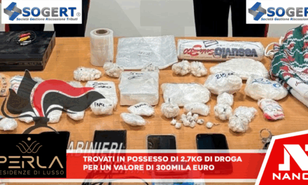 Trovati in possesso di 2,7 kg di droga per un valore di 300mila euro