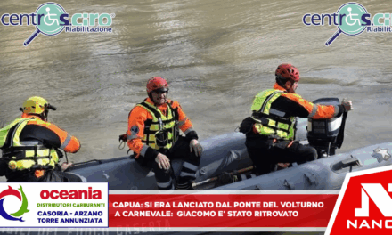 Si era lanciato dal Ponte nel Volturno durante il Carnevale: Giacomo è stato ritrovato