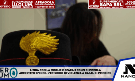 Litiga con la moglie e spara tre colpi di pistola in casa: arrestato 57enne L’episodio di violenza a Casal di Principe: