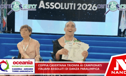 Coppia casertana trionfa ai campionati italiani assoluti di danza paralimpica