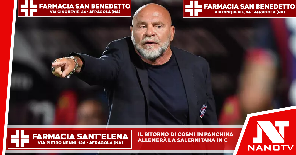 Il ritorno di Cosmi in panchina, allenerà la Salernitana in serie C