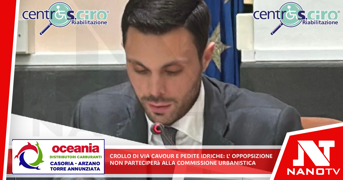 Crollo di via Cavour e perdite idriche: l’opposizione non parteciperà alla commissione urbanistica