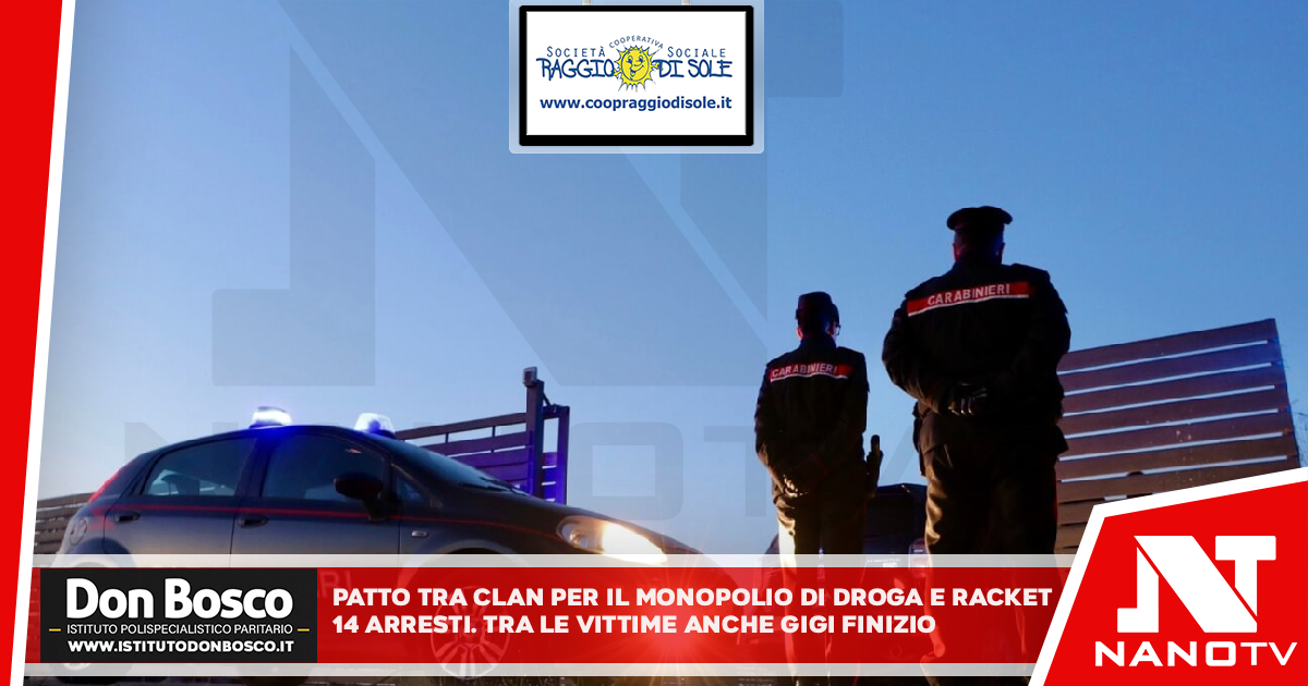 Patto tra clan per il monopolio di droga e racket: 14 arresti. Tra le vittime anche Gigi Finizio