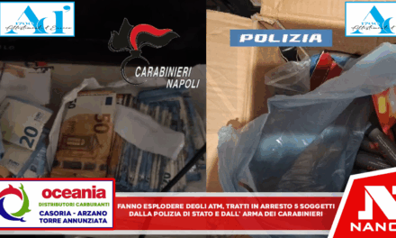 *Fanno esplodere degli ATM. Tratti in arresto 5 soggetti dalla Polizia di Stato e dall’Arma dei Carabinieri.*