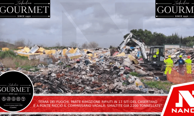 Terra dei Fuochi, parte rimozione rifiuti in 17 siti del Casertano e a Ponte Riccio Il commissario Vadalà: “Smaltite già 2.200 tonnellate”