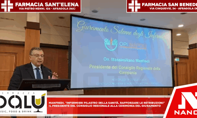 Manfredi, “infermieri pilastro della sanità, rafforzare le retribuzioni” Il presidente del Consiglio regionale alla cerimonia del giuramento