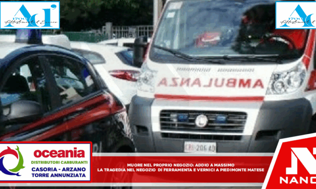 Muore nel proprio negozio: addio a Massimo,  La tragedia nel negozio di ferramenta e vernici a Piedimonte Matese