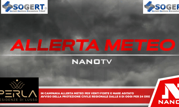 In Campania allerta meteo per venti forti e mare agitato Avviso della Protezione civile regionale dalle 8 di domani per 24 ore