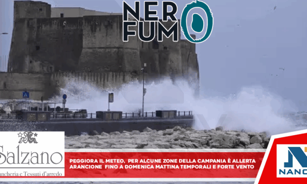 Peggiora il meteo, per alcune zone della Campania è allerta arancione Da domani a domenica mattina previsti forti temporali e raffiche di vento