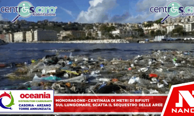 MONDRAGONE – Centinaia di metri di rifiuti sul lungomare, scatta il sequestro delle aree
