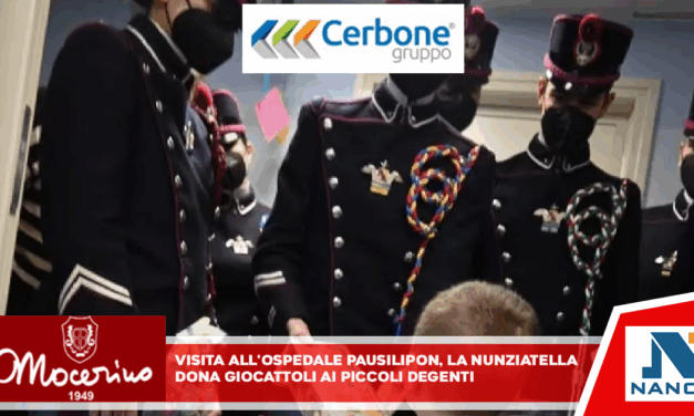 Visita all’ospedale Pausilipon, la Nunziatella dona giocattoli ai piccoli degenti.
