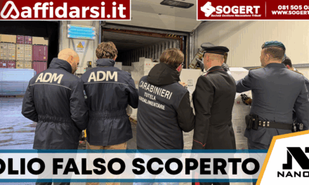 Sequestrate oltre 18 tonnellate di olio falsamente dichiarato “extravergine” nel porto di Salerno