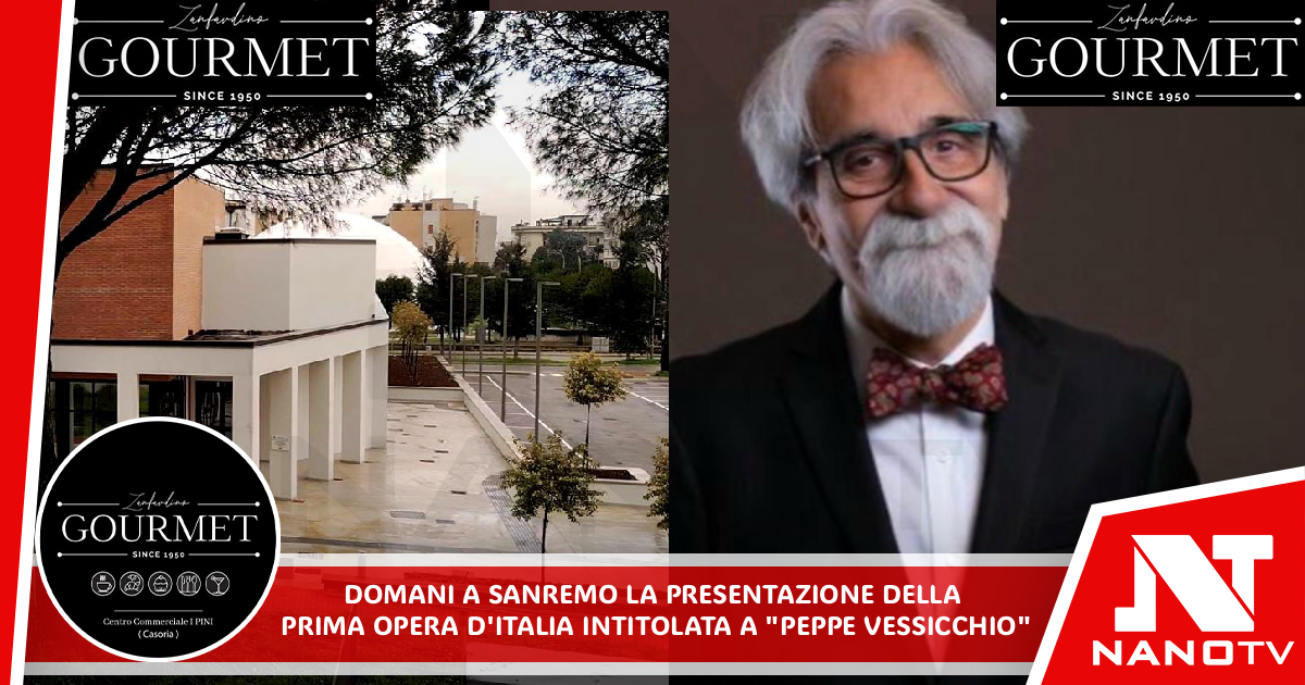 *Domani a Sanremo la presentazione della prima opera d’Italia intitolata a “Peppe Vessicchio”