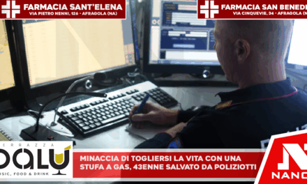 Minaccia di togliersi la vita con una stufa a gas: 43enne salvato dai poliziotti