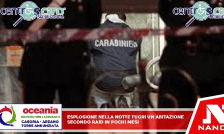Esplosione nella notte fuori un’abitazione: secondo raid in pochi mesi