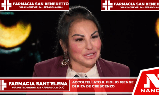 Il figlio di Rita De Crescenzo è stato accoltellato