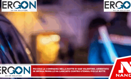 Picchia la compagna nella notte di San Valentino, arrestato in Irpinia Prima le ha lanciato contro utensili poi le botte