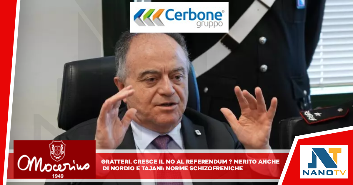 Gratteri, cresce il No al referendum? Merito anche di Nordio e Tajani “Norme schizofreniche, garantismo per colletti bianchi e fermo preventivo per manifestanti”