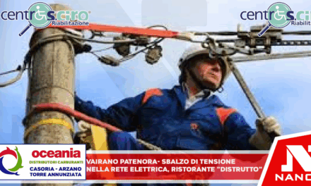 VAIRANO PATENORA – Sbalzo di tensione nella rete elettrica, ristorante “distrutto”