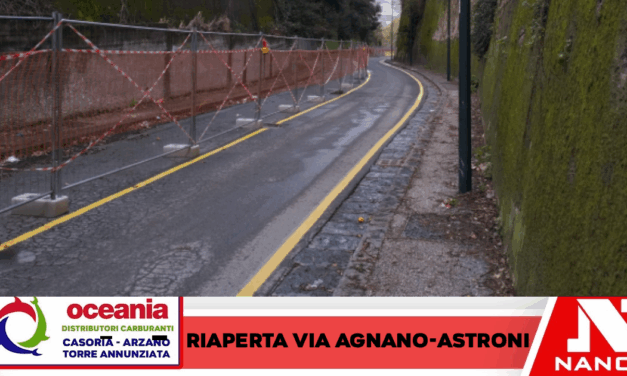 Napoli-Riapre via Agnano agli Astroni: terminati i lavori che consentono la riapertura di una carreggiata della strada