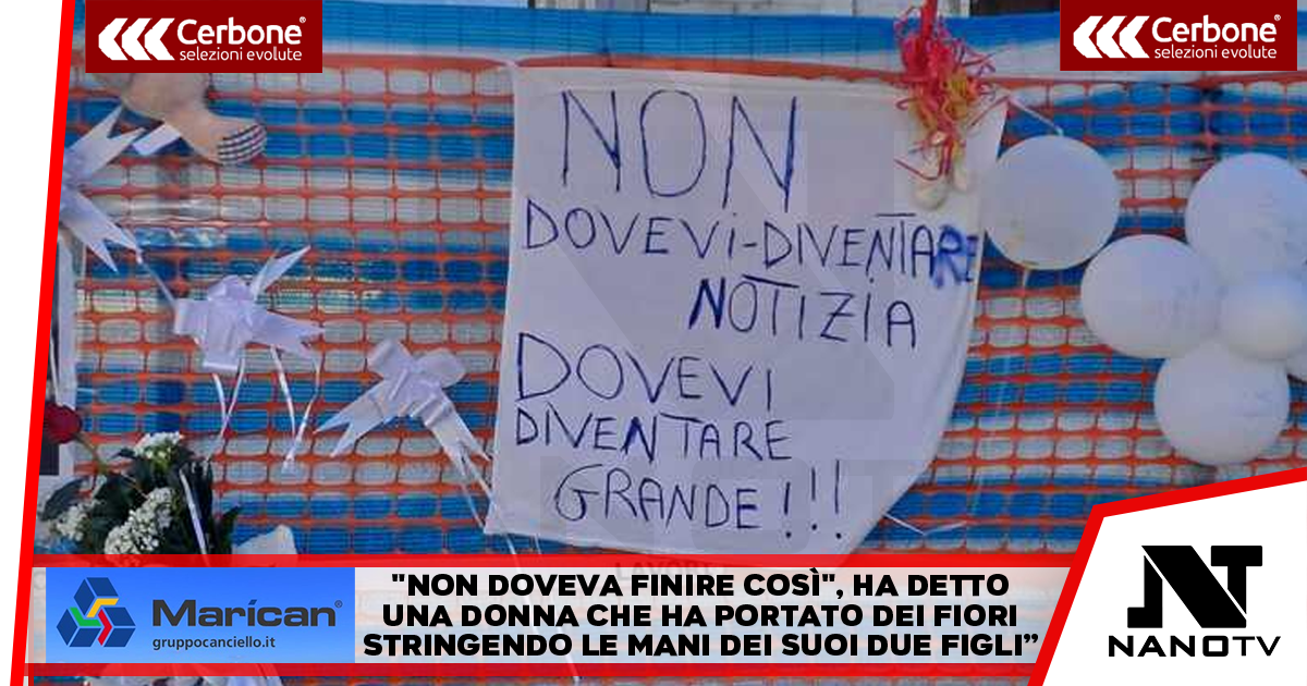 NOLA. Il dolore per Domenico, striscioni e un altarino in memoria “Non dovevi diventare una notizia, dovevi diventare grande”