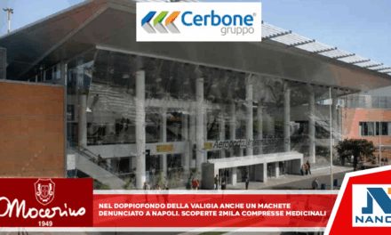 Nel doppiofondo della valigia anche un machete, denunciato a Napoli A Capodichino scoperte anche 2mila compresse medicinali e vegetali illegali