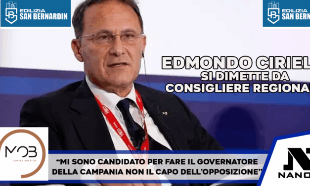 Campania, Edmondo Cirielli si dimette da consigliere regionale