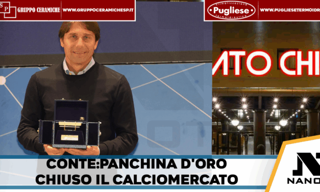 Calcio: panchina d’oro a Conte-chiuso il calciomercato