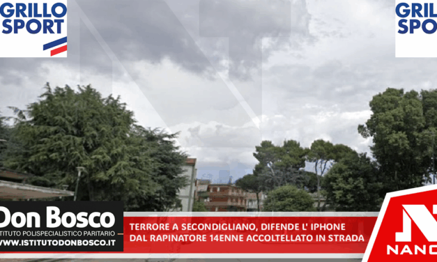 Terrore a Secondigliano: difende l’iPhone dal rapinatore, 14enne accoltellato in strada