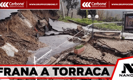 Torraca, frana su strada comunale: crolla la carreggiata vicino al Santuario