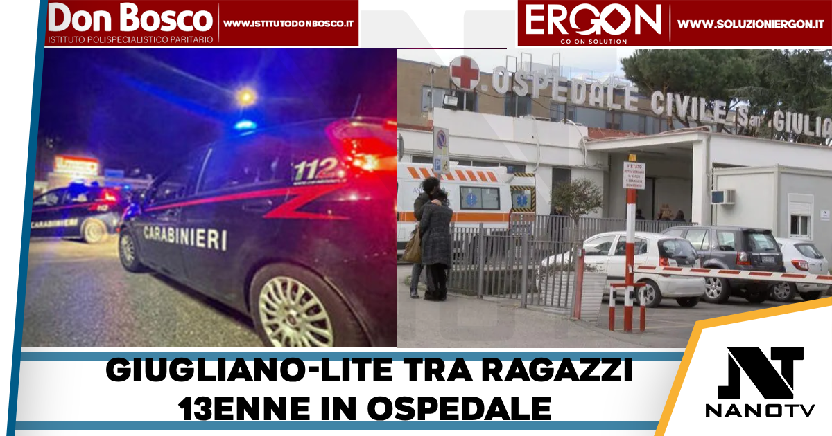 Giugliano-Botte in strada tra giovanissimi,13enne finisce in ospedale