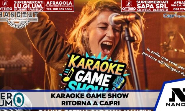 Microfono in mano e sfida aperta: il Karaoke Game Show conquista Capri!