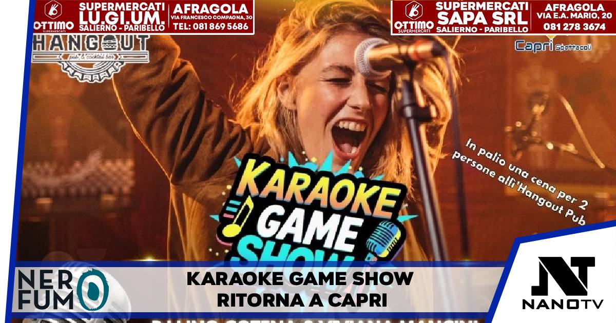 Microfono in mano e sfida aperta: il Karaoke Game Show conquista Capri!