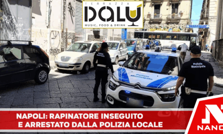Napoli: Rapinatore inseguito e arrestato dagli agenti della Polizia Locale